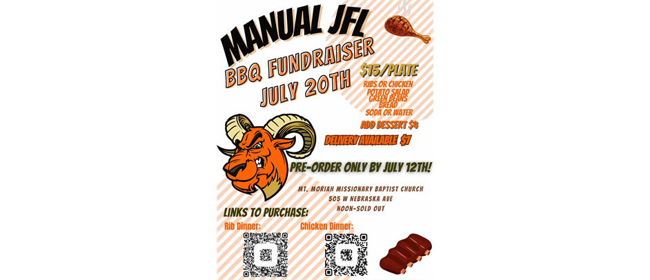 Manual JFL BBQ Fundraiser - July 20